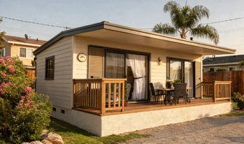 Guest house construction project for a Los Angeles backyard